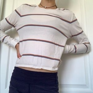 White striped long sleeve